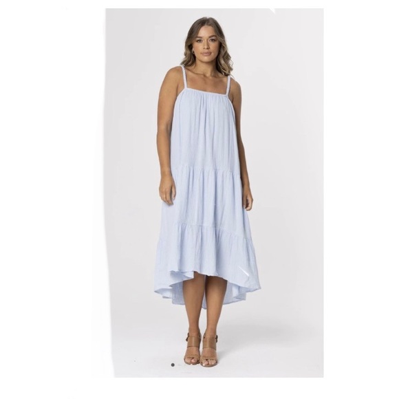 BNWT Gianna Maxi Dress Light Blue Size Small - Picture 1 of 5